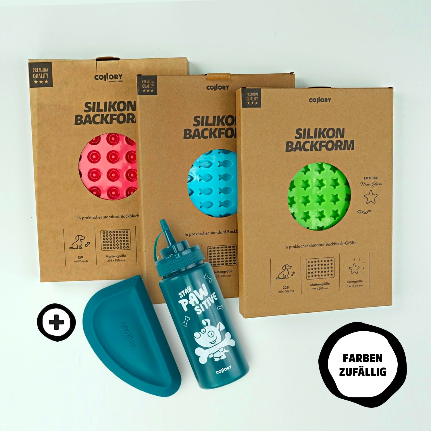 Collory Backmatten Hundekekse Starter Paket (5er Set): Für kleine/ mittelgroße Hunde