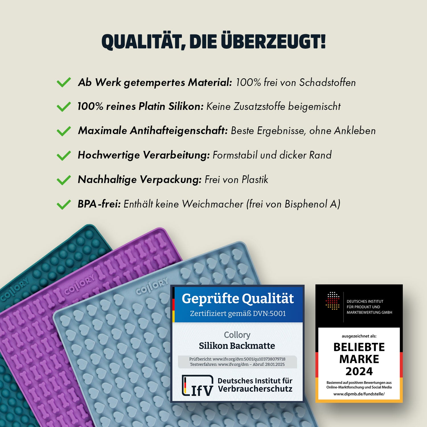 Collory Backmatten Hundekekse Starter Paket (kleine/mittelgroße Hunde)