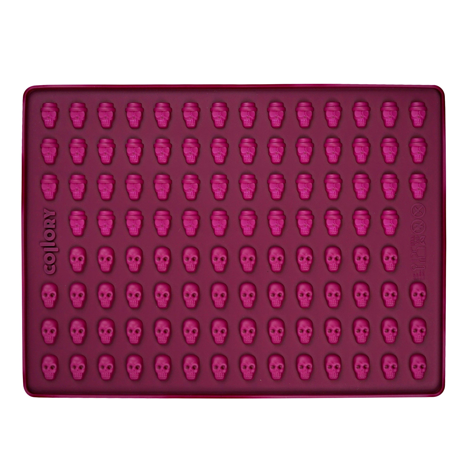 Collory Backmatte für Hundeleckerlis in Totenköpfeformen