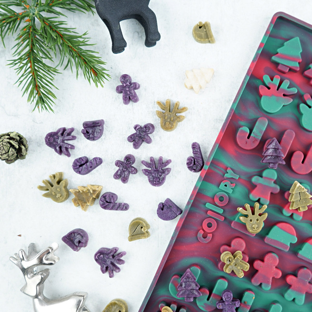 Collory Backmatte für Hundeleckerlis in Weihnachtsmotive