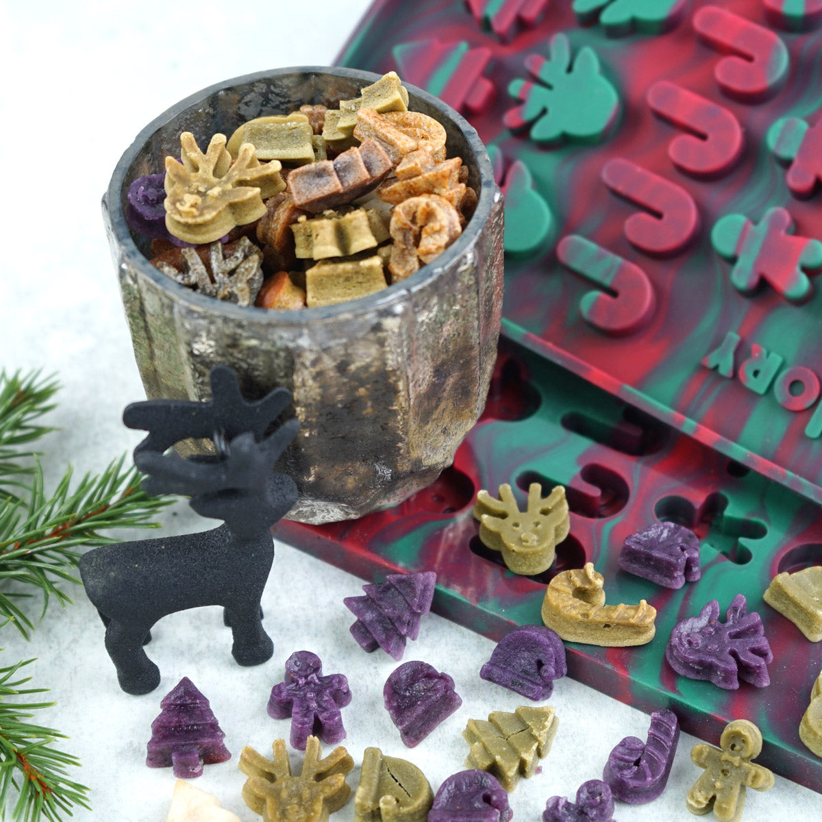 Collory Backmatte für Hundeleckerlis in Weihnachtsmotive