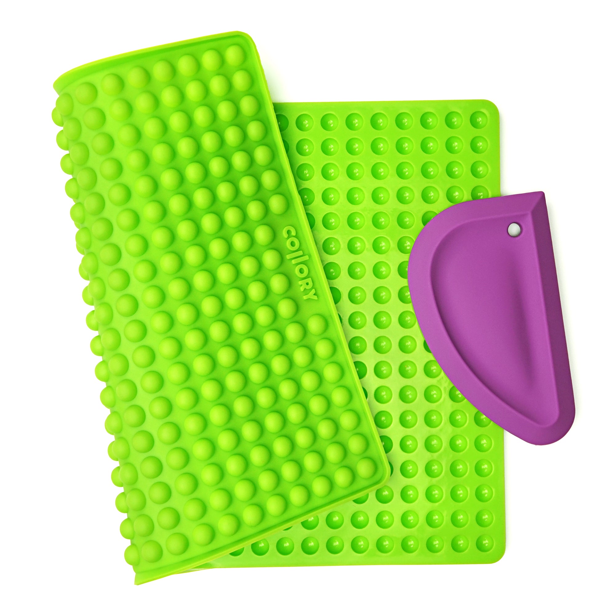 1cm hemisphere baking pan + scraper