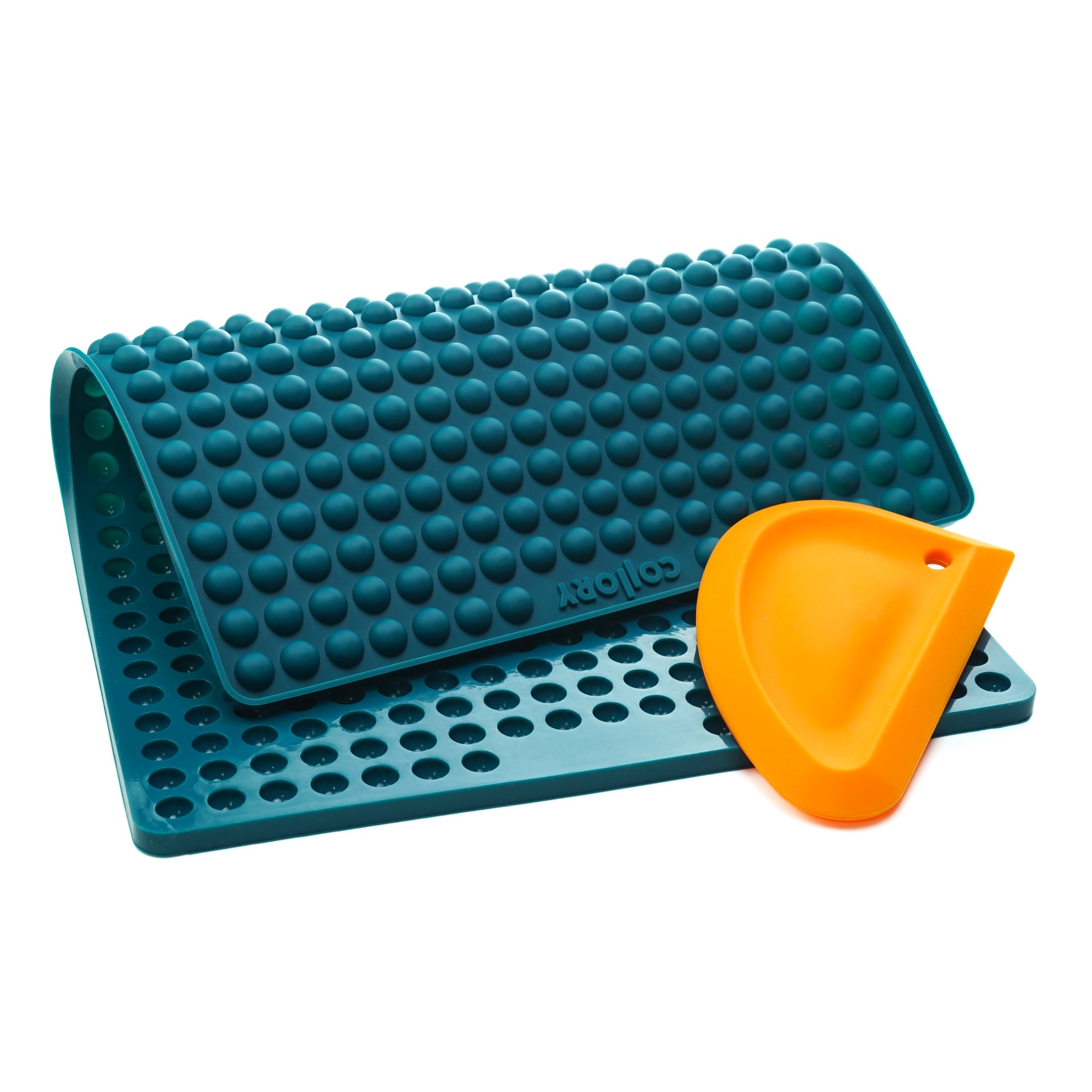 1cm hemisphere baking pan + scraper