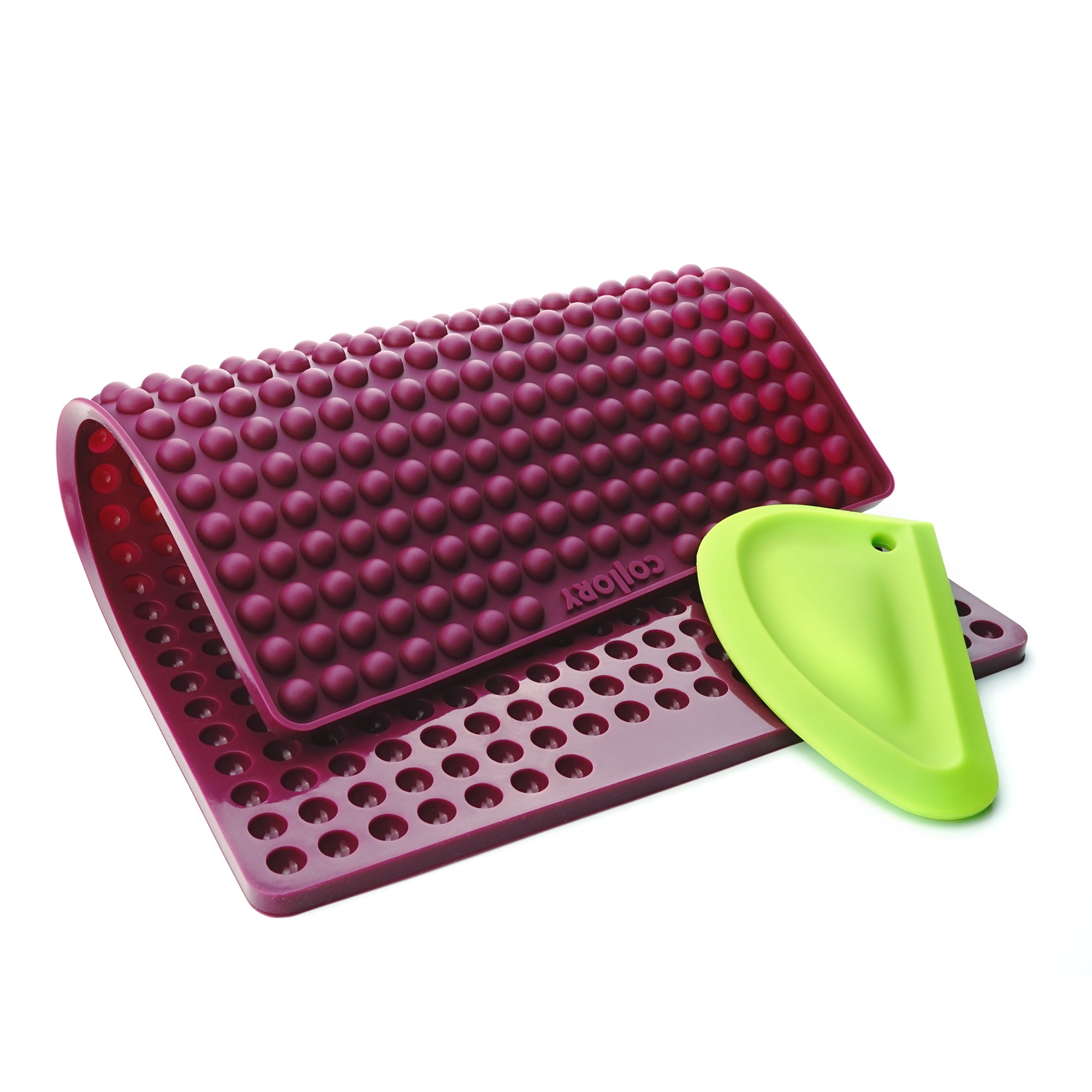 1cm hemisphere baking pan + scraper