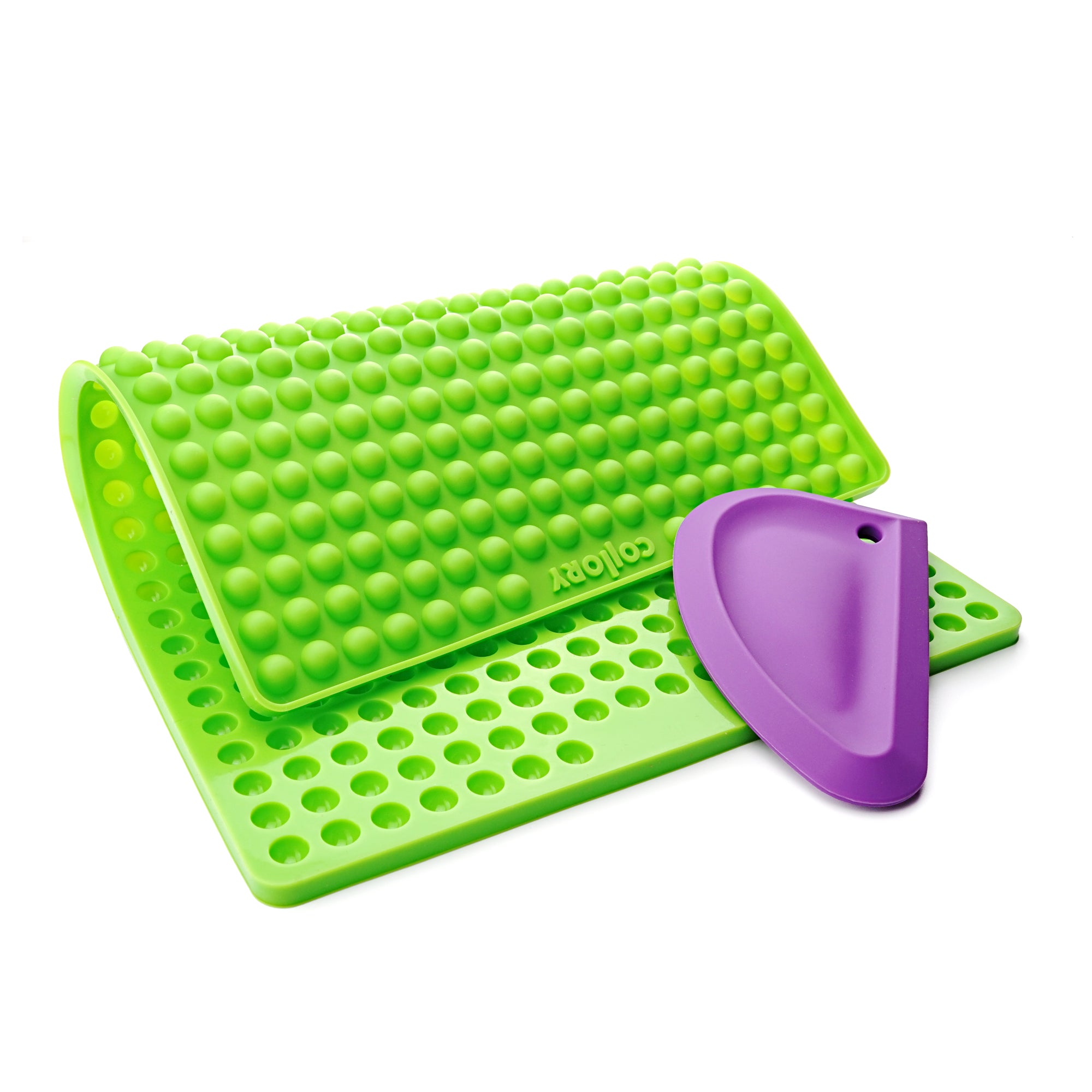 1cm hemisphere baking pan + scraper