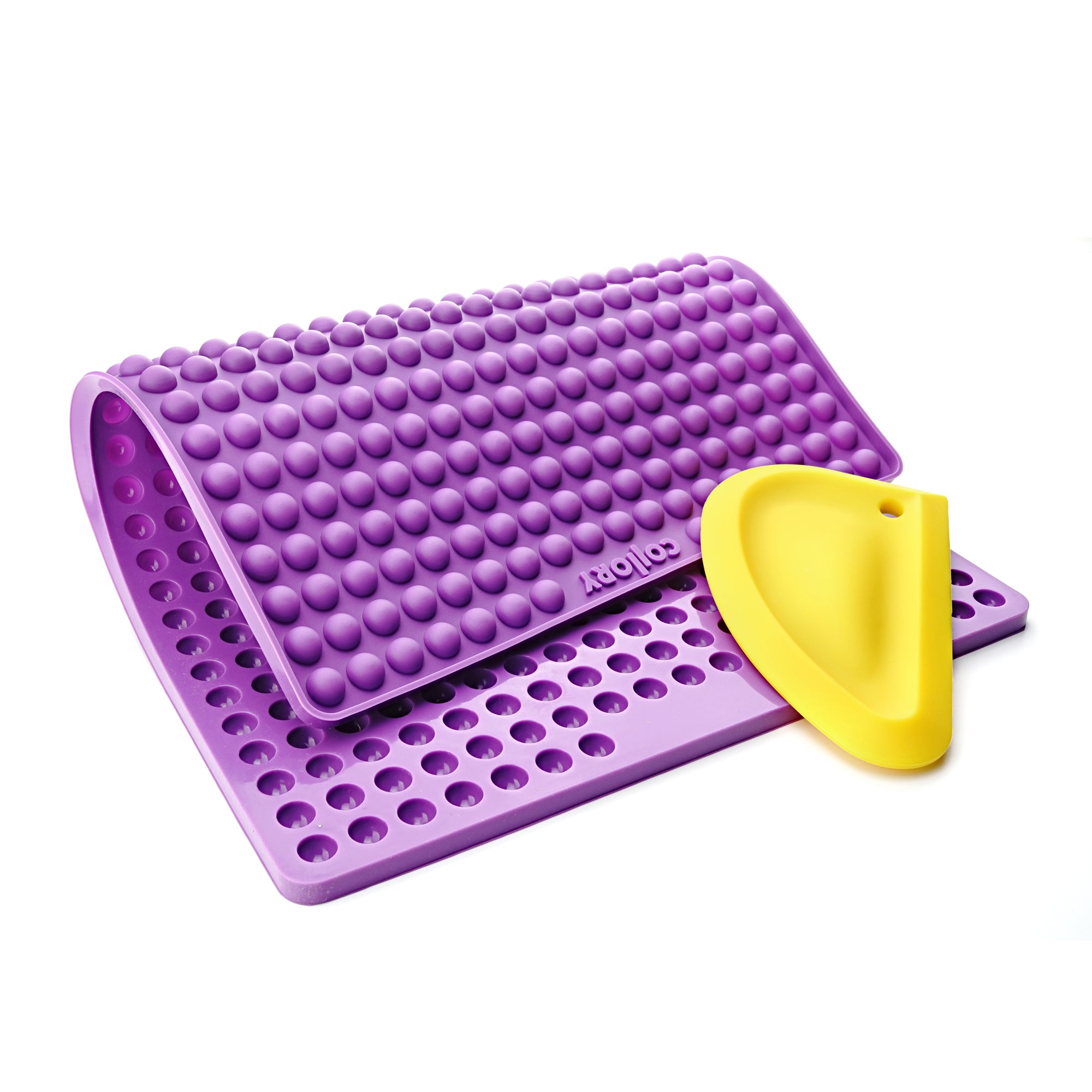 1cm hemisphere baking pan + scraper