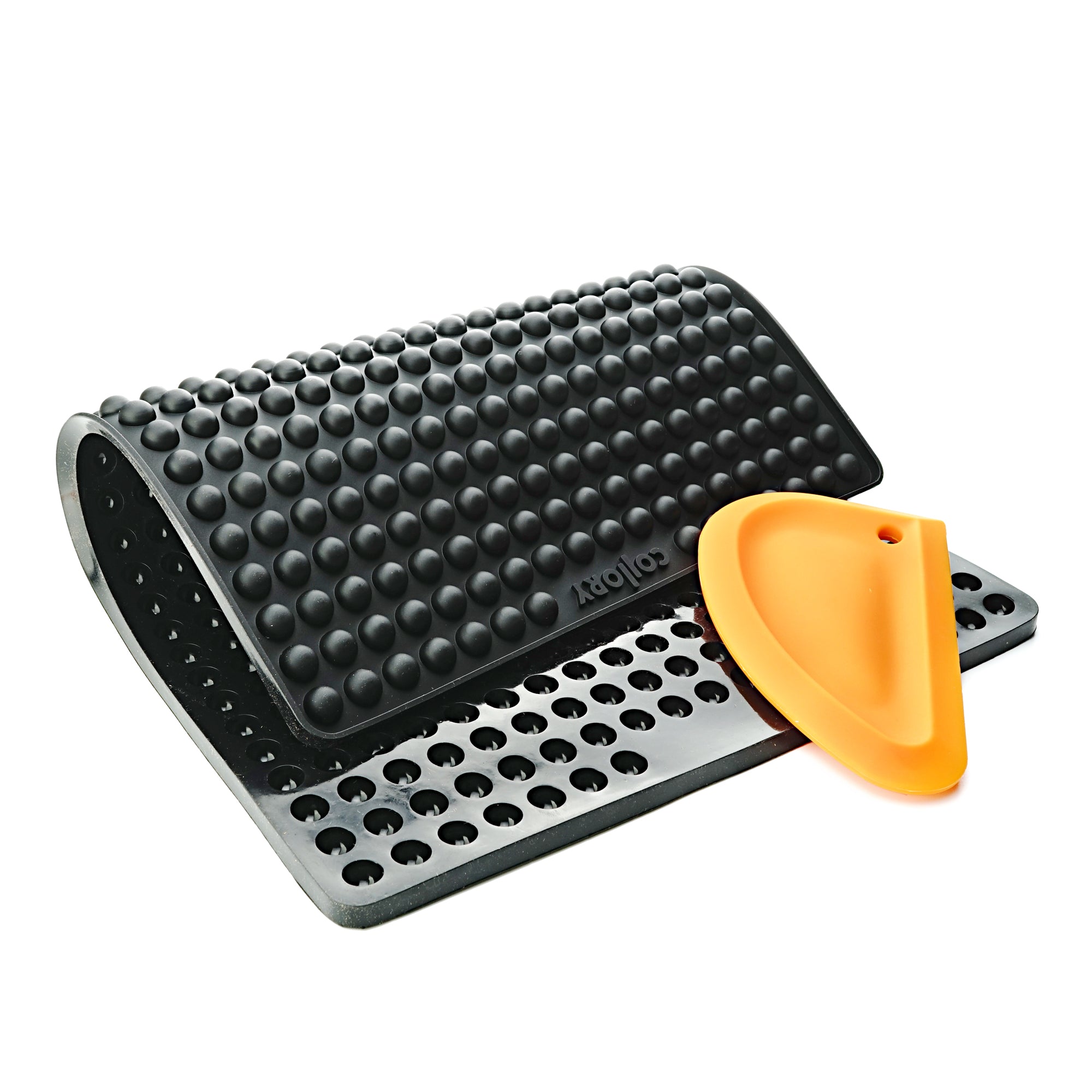 1cm hemisphere baking pan + scraper