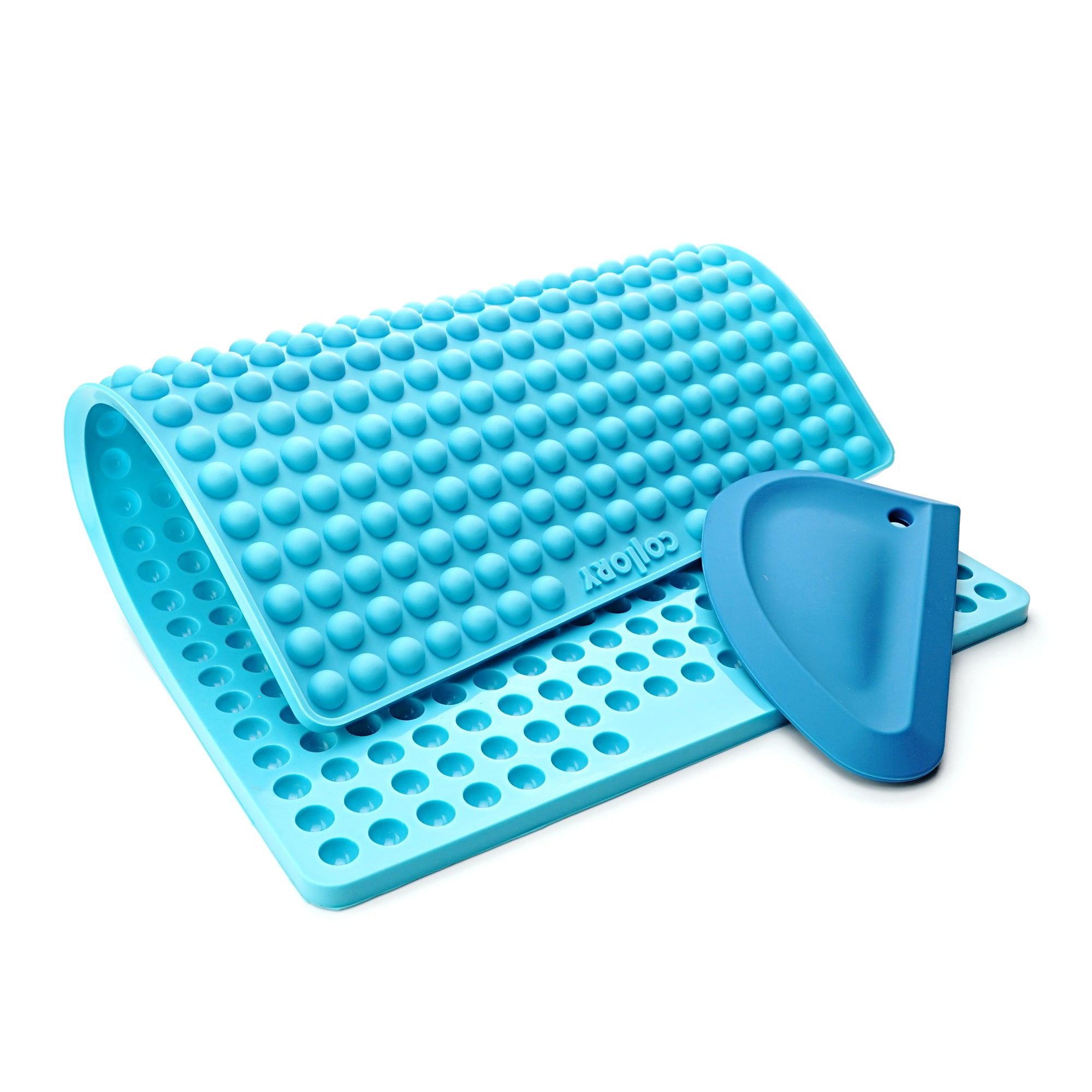 1cm hemisphere baking pan + scraper