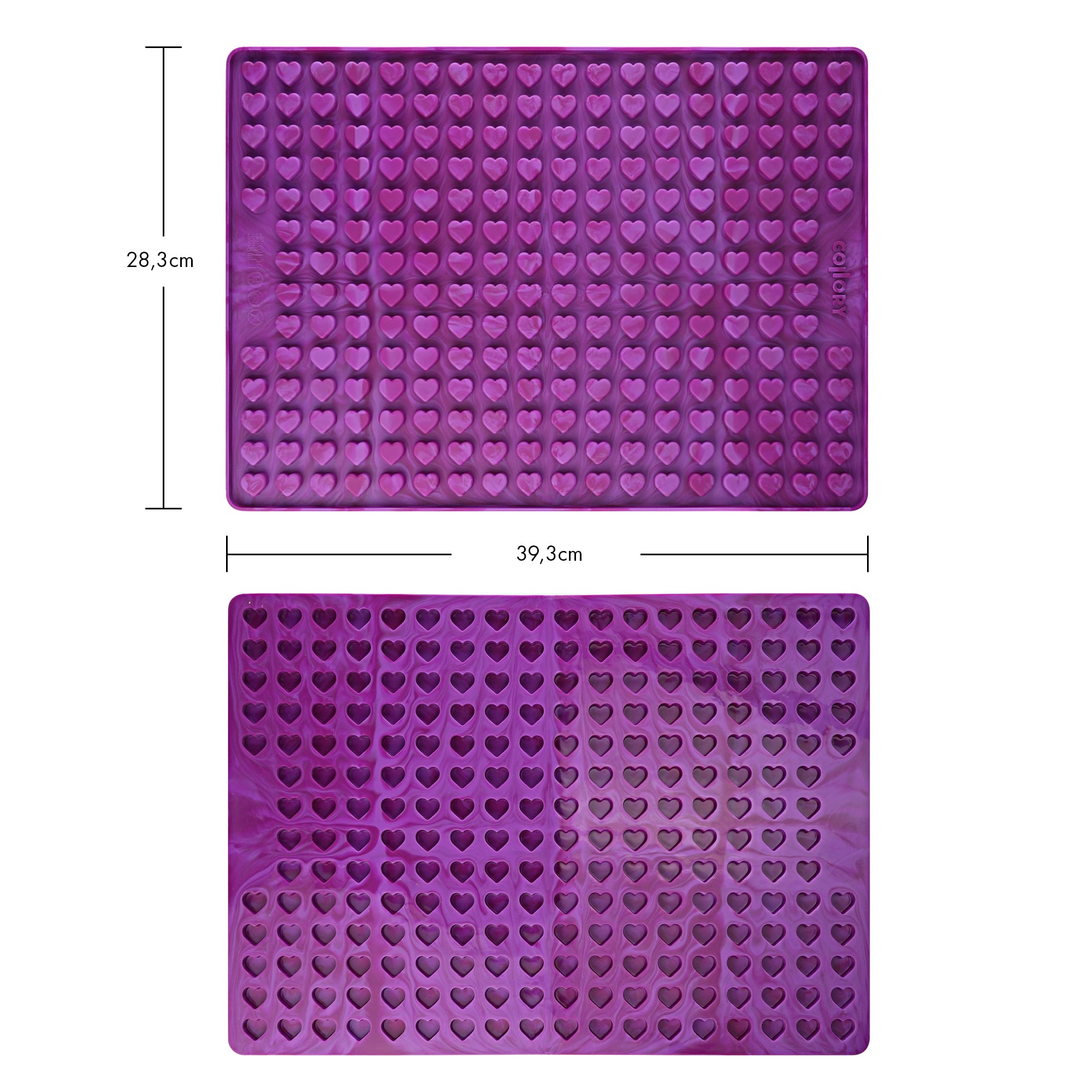 Collory Backmatten für Hundeleckerlis in Herzform