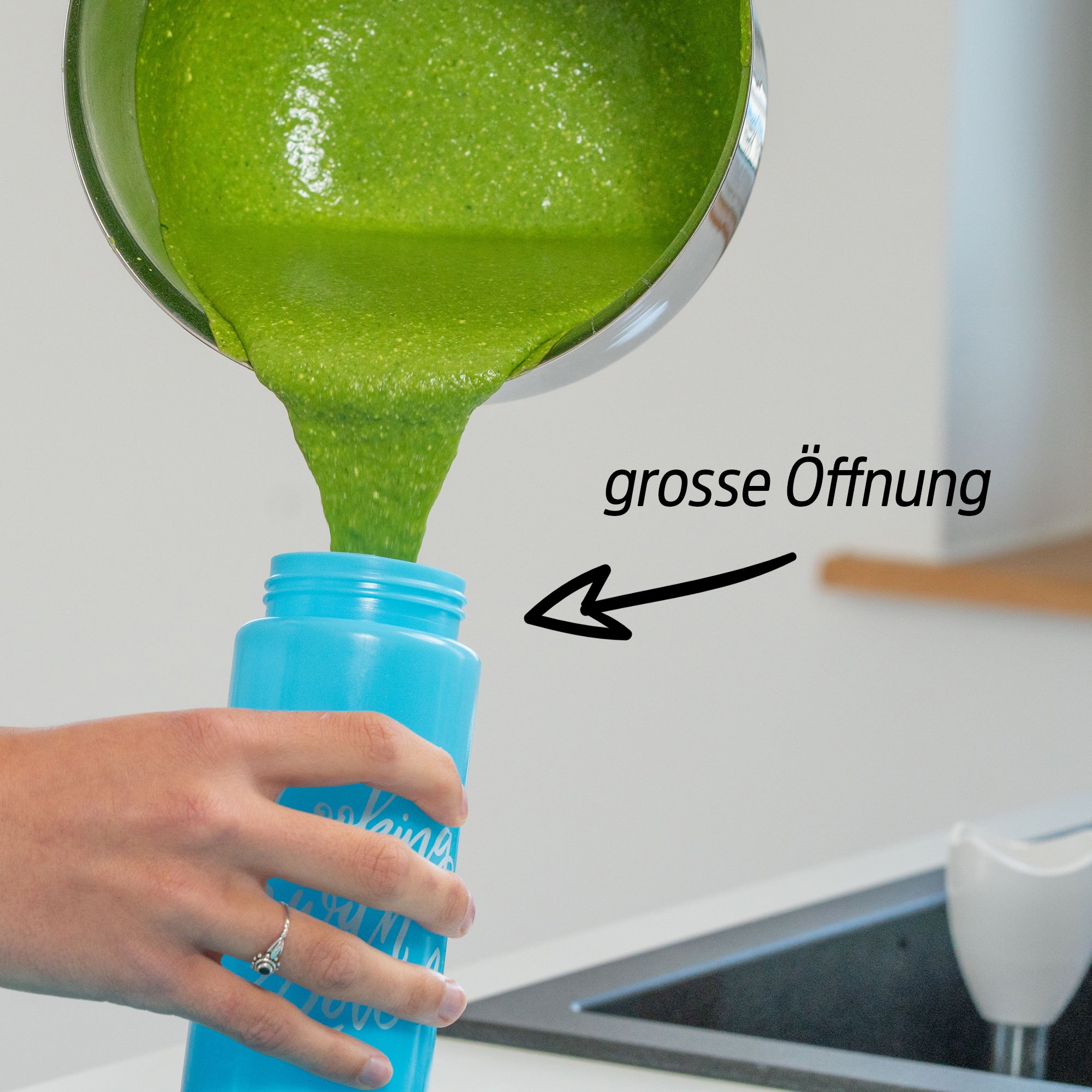 Colorful dosing bottles